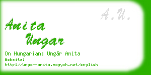 anita ungar business card